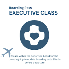 Logo Executive Class Boarding Pass