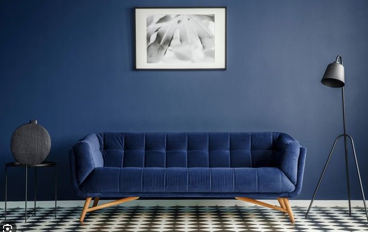 warna cat rumah interior biru dongker biru navy biru tua