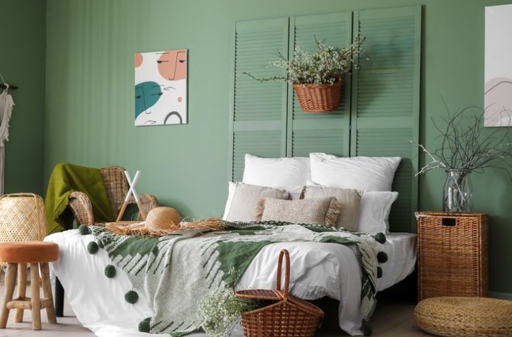 dinding hijau sage, cat tembok green sage hijau