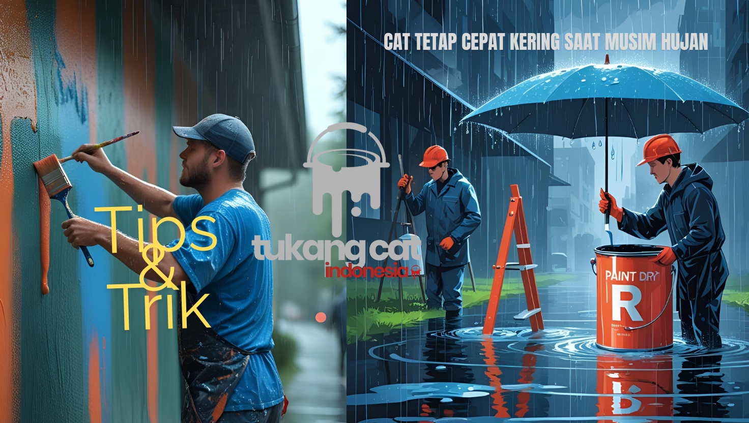 RAHASIA TUKANG CAT PROFESIONAL “Bongkar Total” – CAT TETAP CEPAT KERING SAAT MUSIM HUJAN!