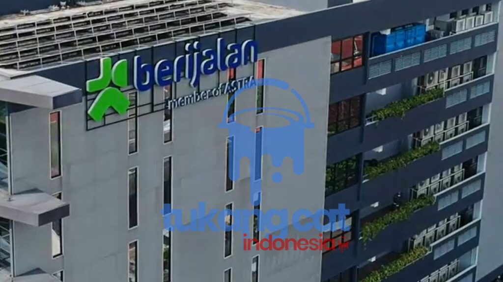 waena cat gedung tinggi kombinasi abu abu