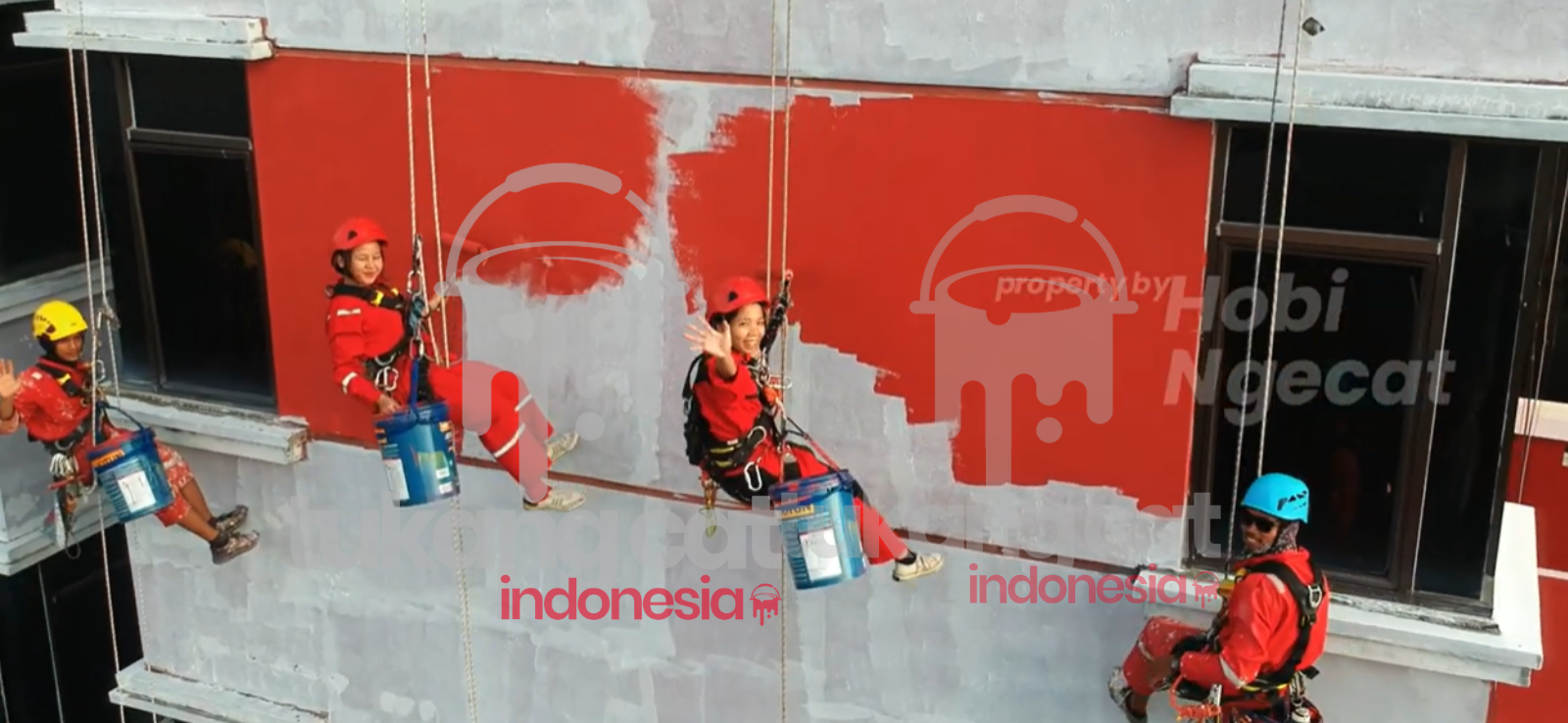 Spesialis Pengecatan, Cleaning Kaca & ACP Gedung Tinggi – Rope Access Solusi Terbaik dari Tukang Cat Indonesia