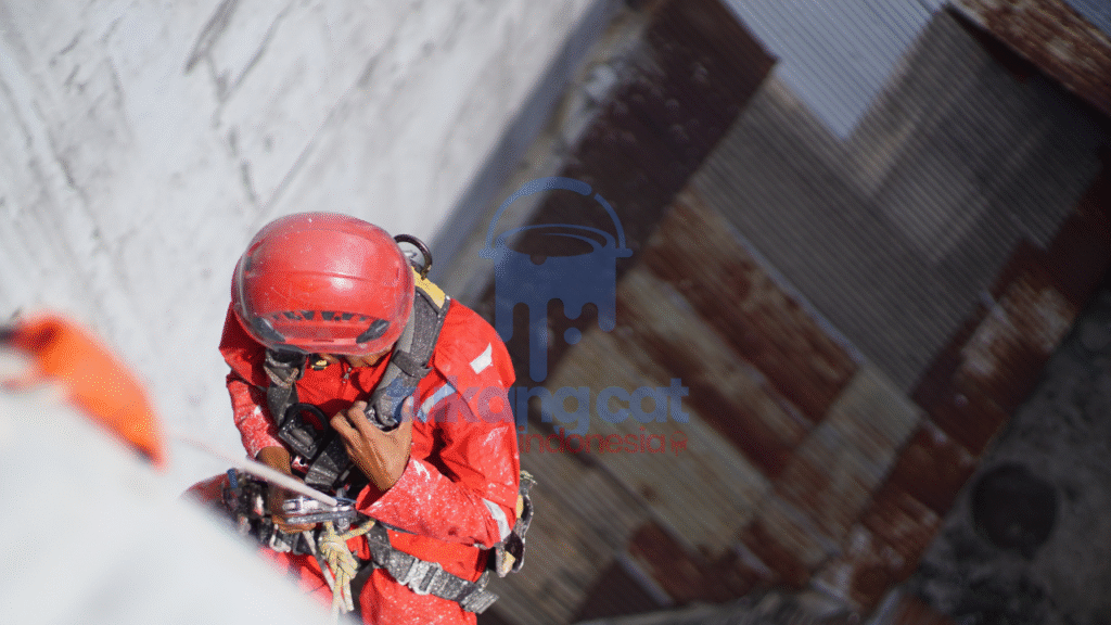 Jasa Pengecatan Gedung Tinggi Profesional Solusi Aman dengan Rope Access 4 5