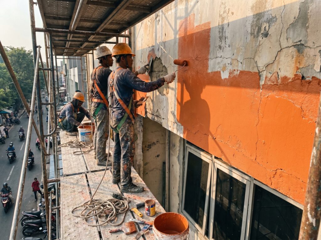 jasa pengecatan gedung tinggi