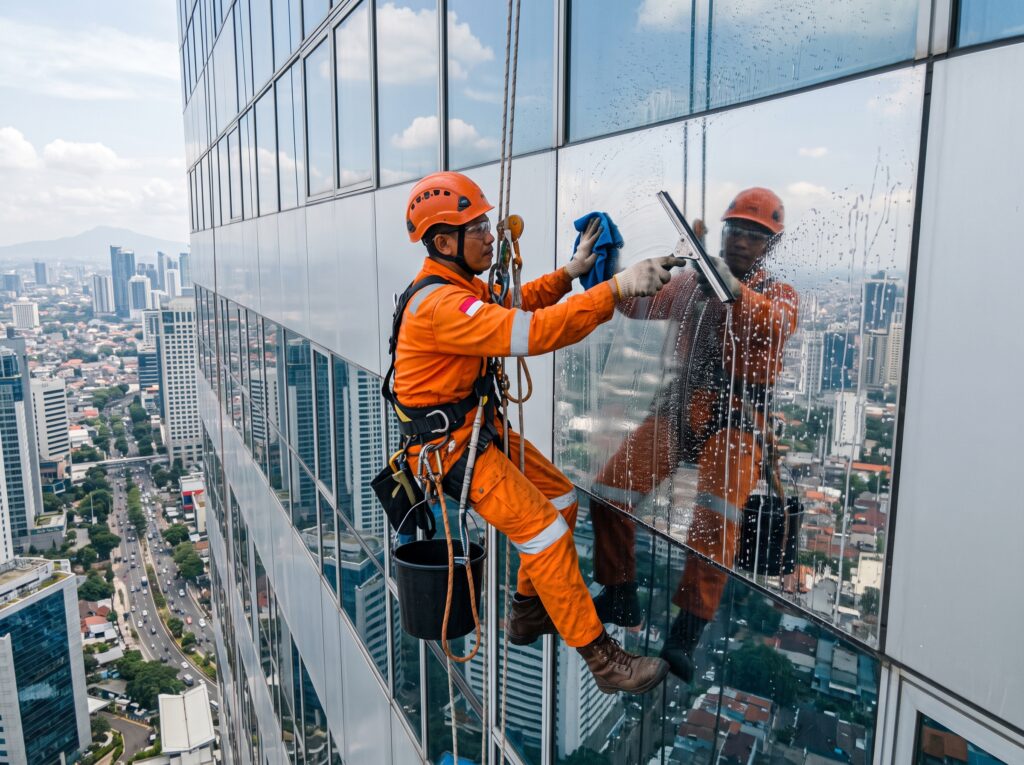 5 Tips Maintenance Fasad ACP - Kapan Harus Dibersihkan vs Dicat Ulang? 1 jasa cleaning acp gedung tinggi