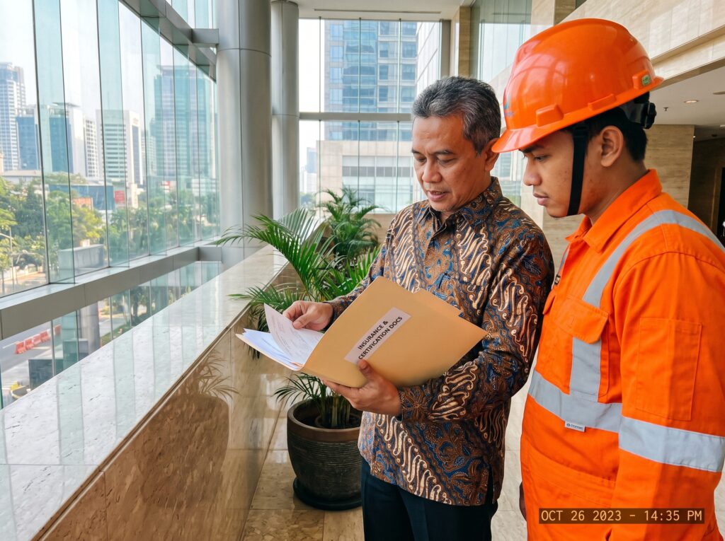 Liabilitas & Tanggung Jawab Hukum Pengelola Gedung - Mengapa Vendor Rope Access Tersertifikasi Wajib Dipilih? 2 tukang cat indonesia